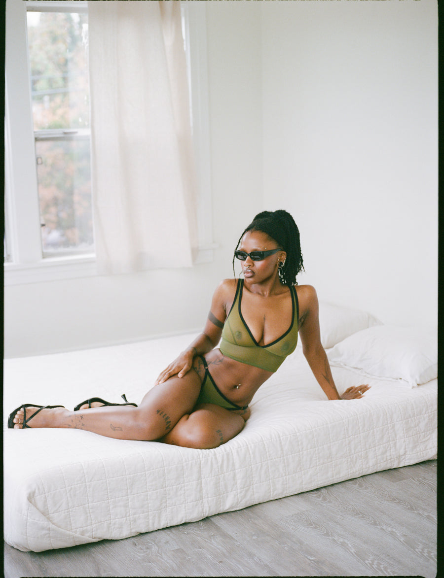 BIKINI BRIEF - OLIVE GREEN