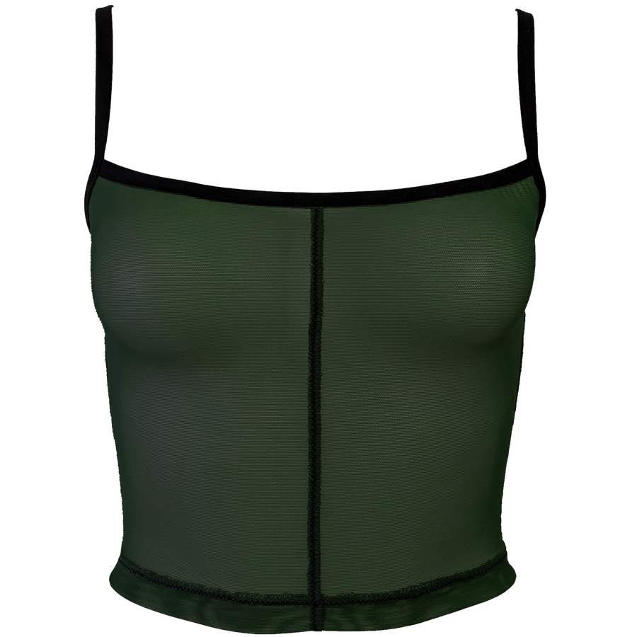 AVA TANK TOP - FOREST GREEN