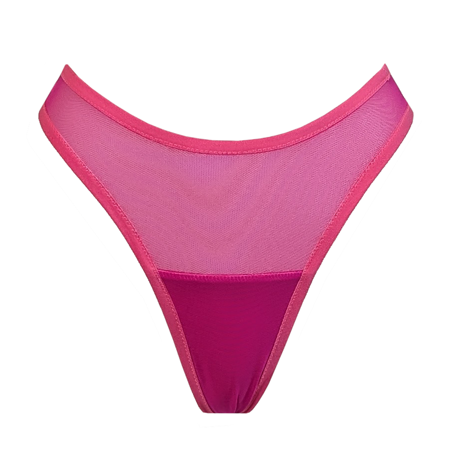 HIGH CUT THONG - PINK