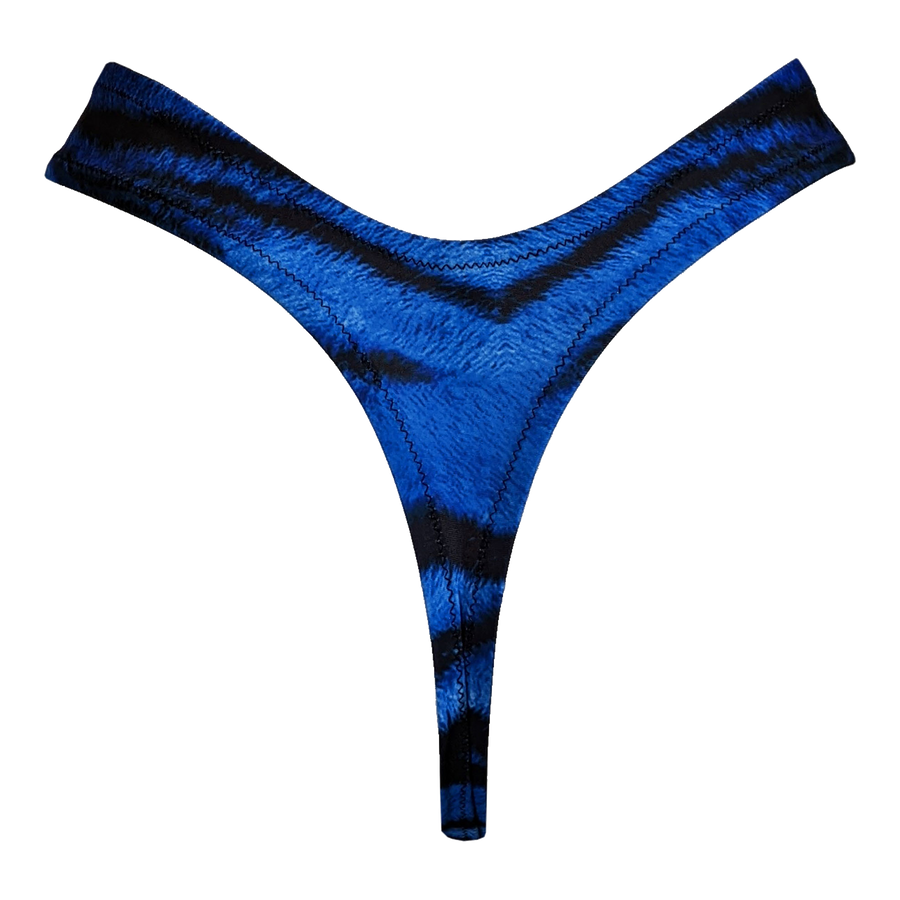 LEN SWIM THONG - BLUE TIGER