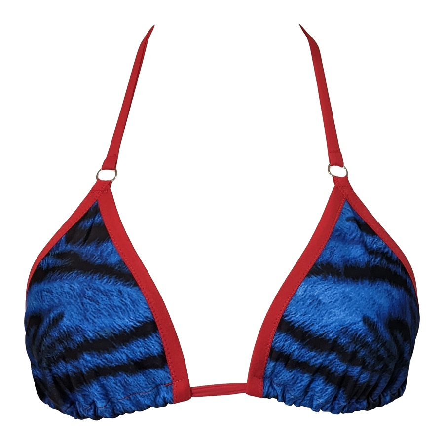 NOVA BIKINI TOP - BLUE TIGER