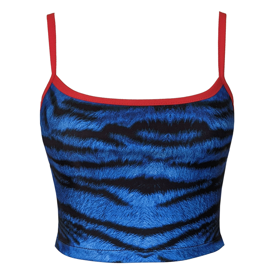 ROWAN SWIM CROP - BLUE TIGER