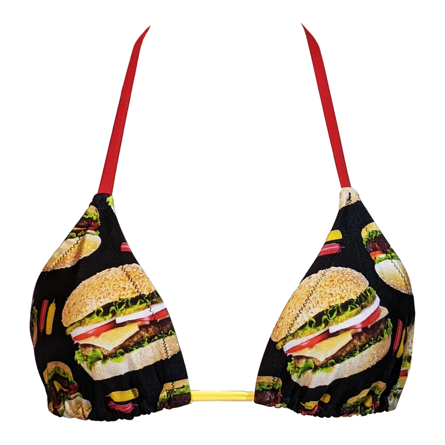 POLLY BIKINI TOP - BURGERS!