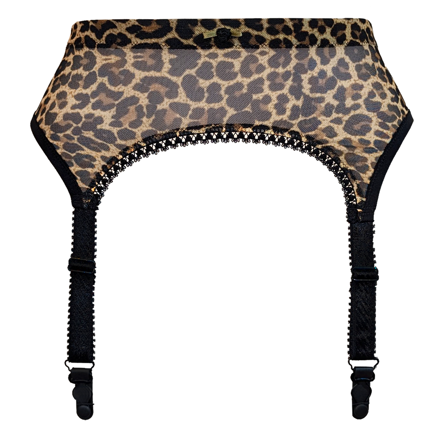 HOLLY GARTER BELT - LEOPARD