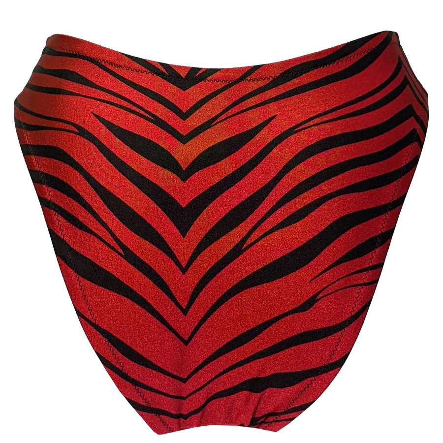 LARA SWIM BOTTOM - RED TIGER