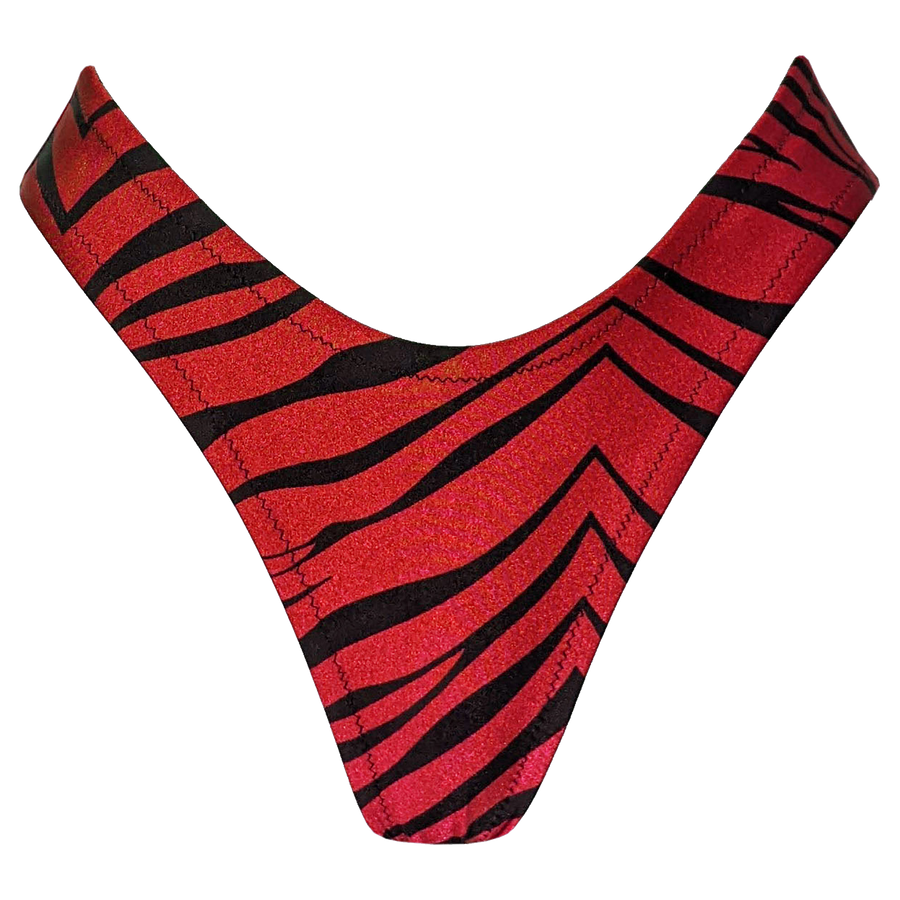 LARA SWIM BOTTOM - RED TIGER