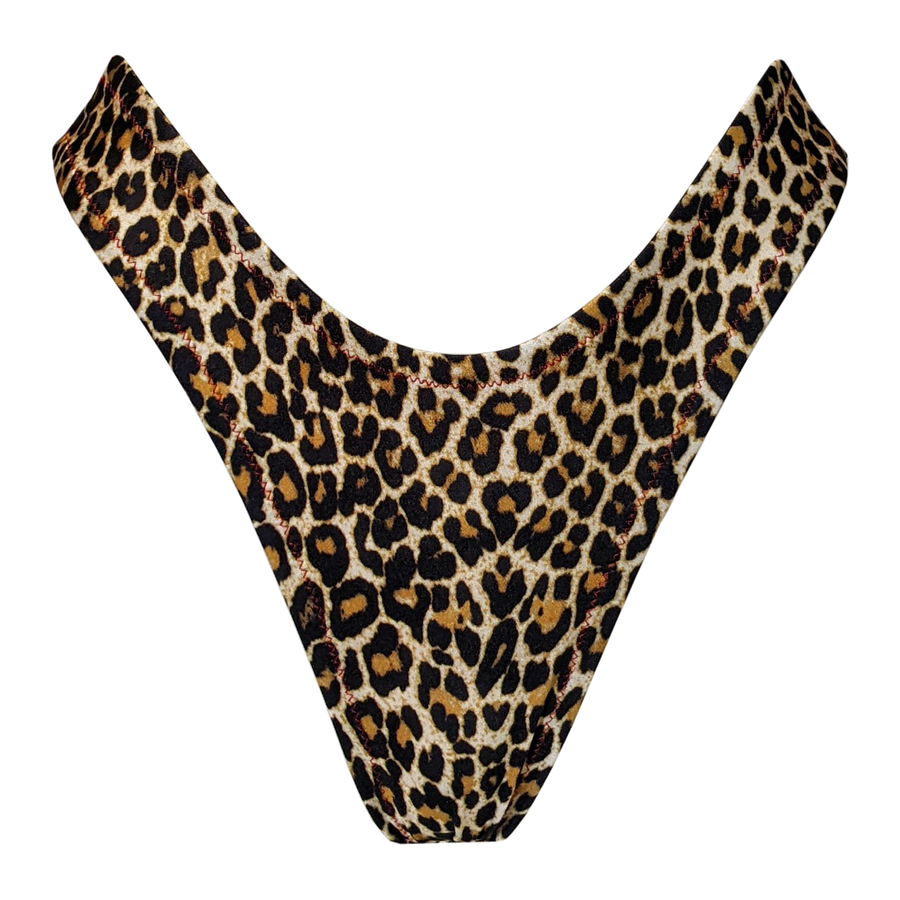 LEN SWIM THONG - LEOPARD