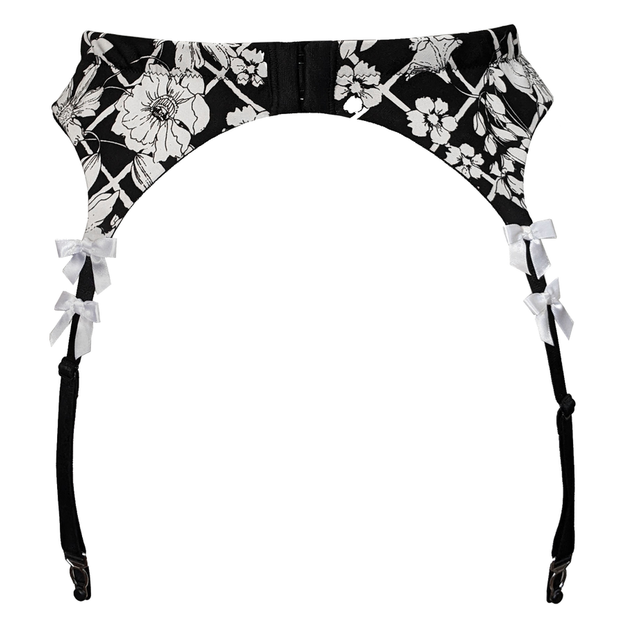 NINA GARTER BELT - FLORAL