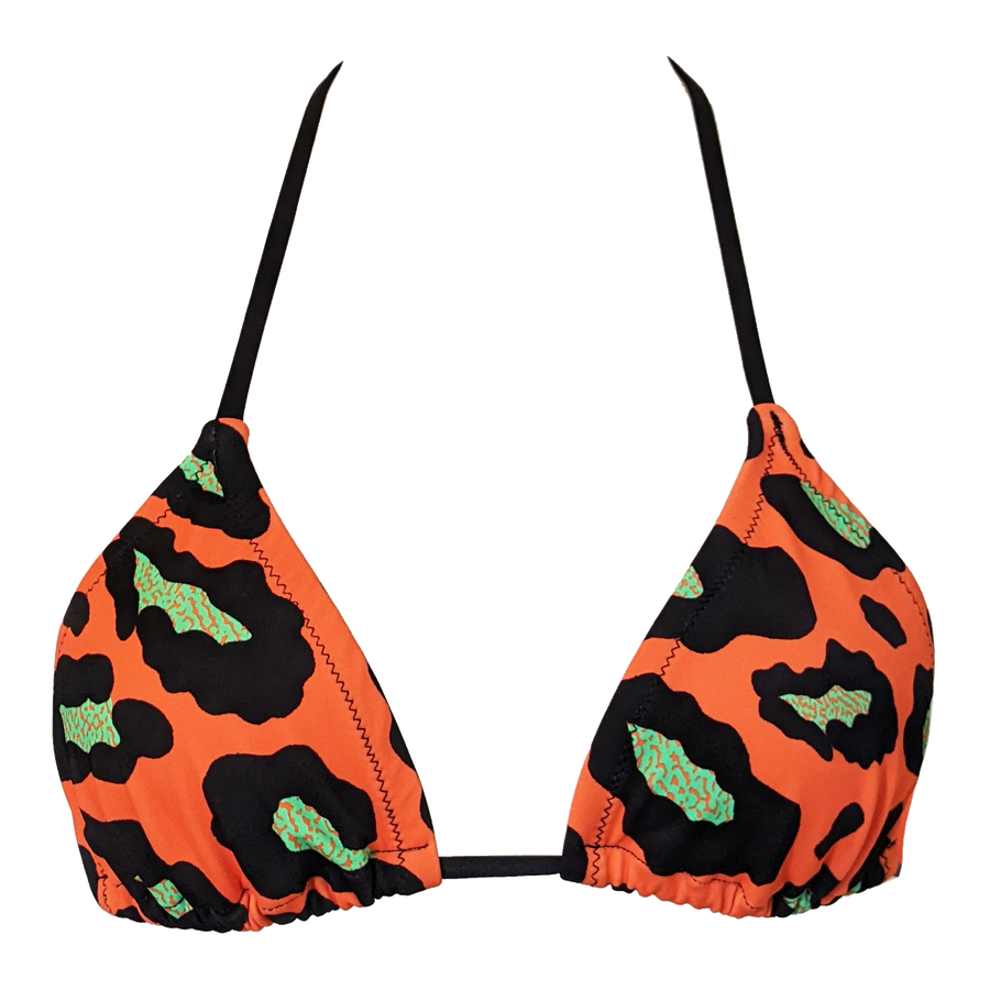 POLLY BIKINI TOP - ORANGE LEO