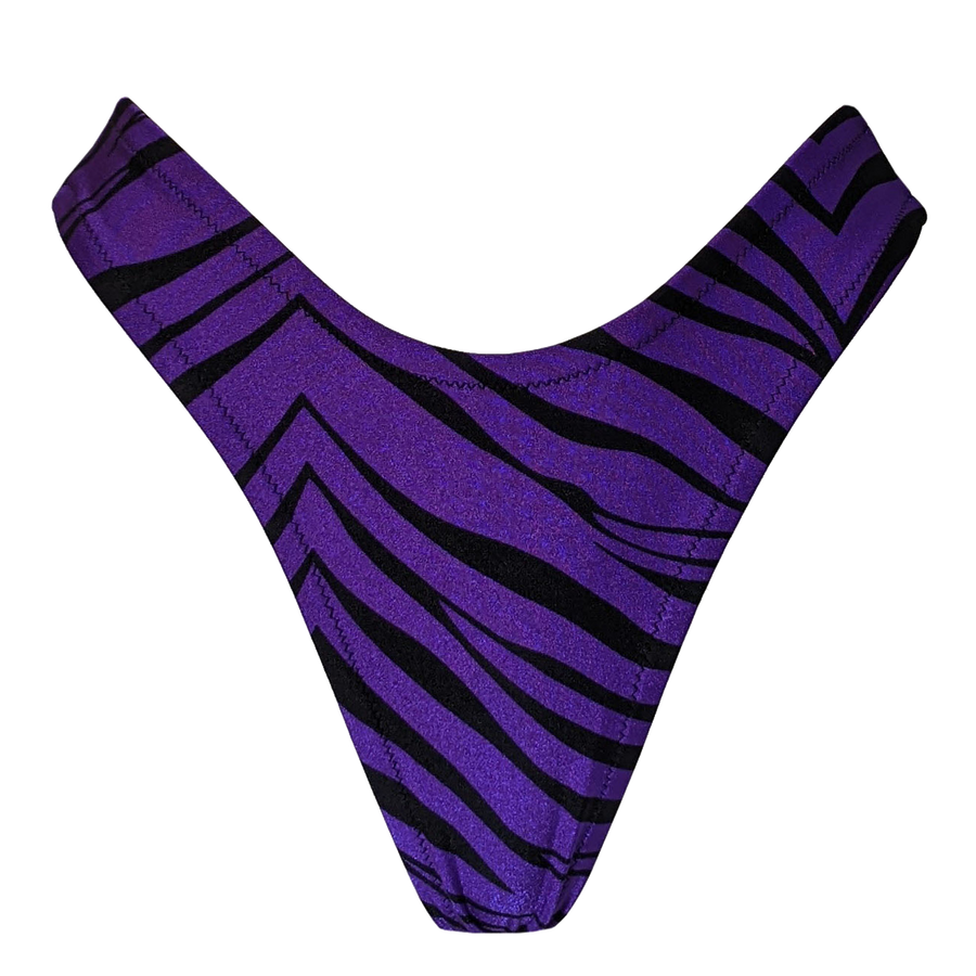 LEN SWIM THONG - PURPLE TIGER