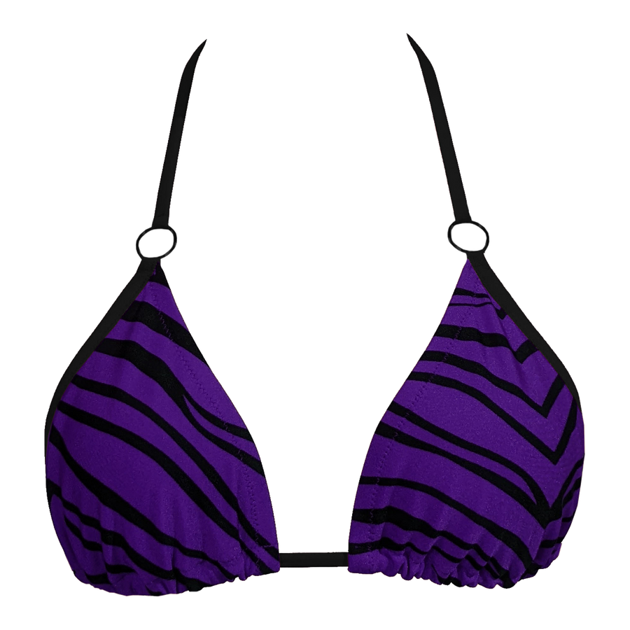 NOVA BIKINI TOP - PURPLE TIGER