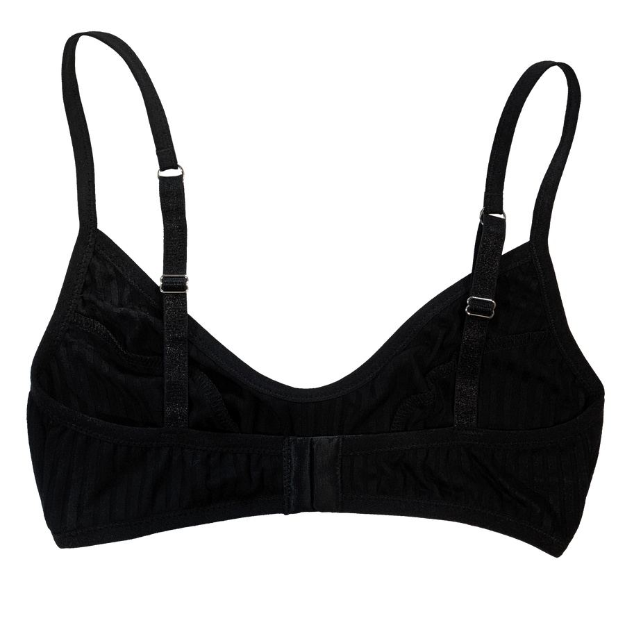 DAILY BRA - BLACK RIB