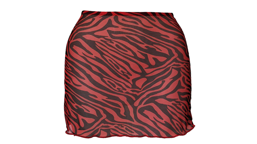 LUCY SKIRT - RED TIGER