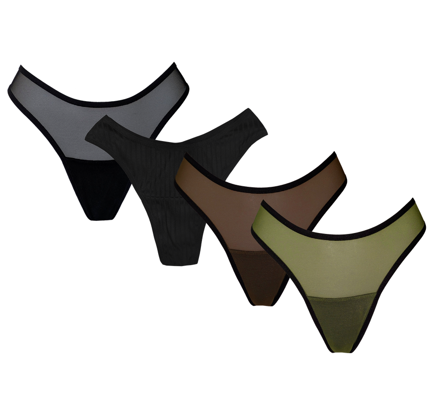 THONG 4 PACK - MULTI